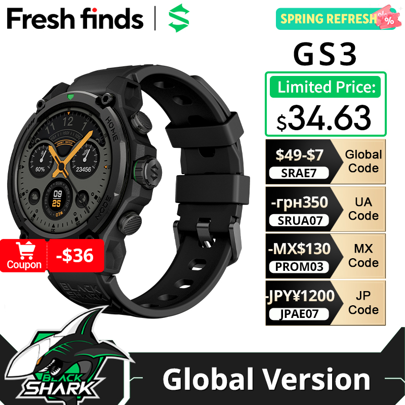 Electronics Quiz - [World Premiere]Blackshark GS3 Smart Watch Global