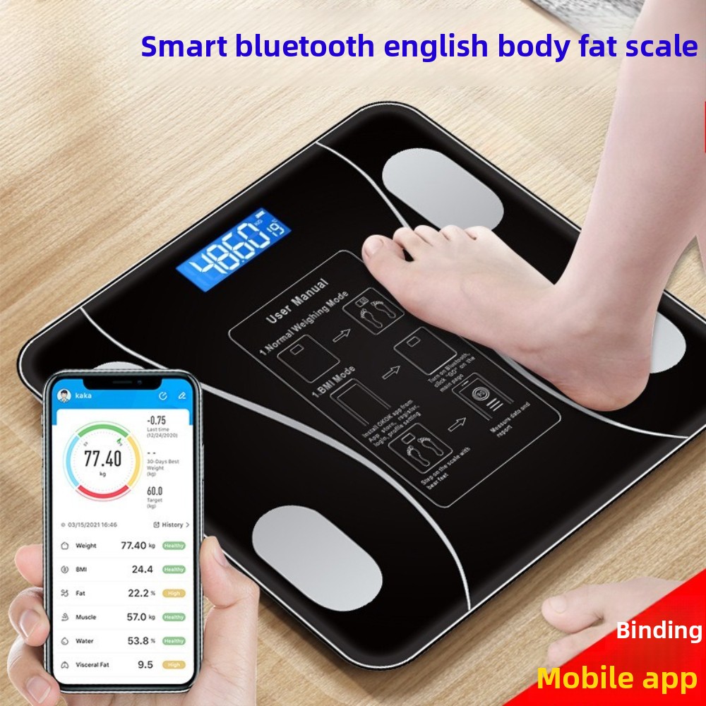 Body Fat Scale Smart - Rechargeable Smart Electronics Body Weighing &
