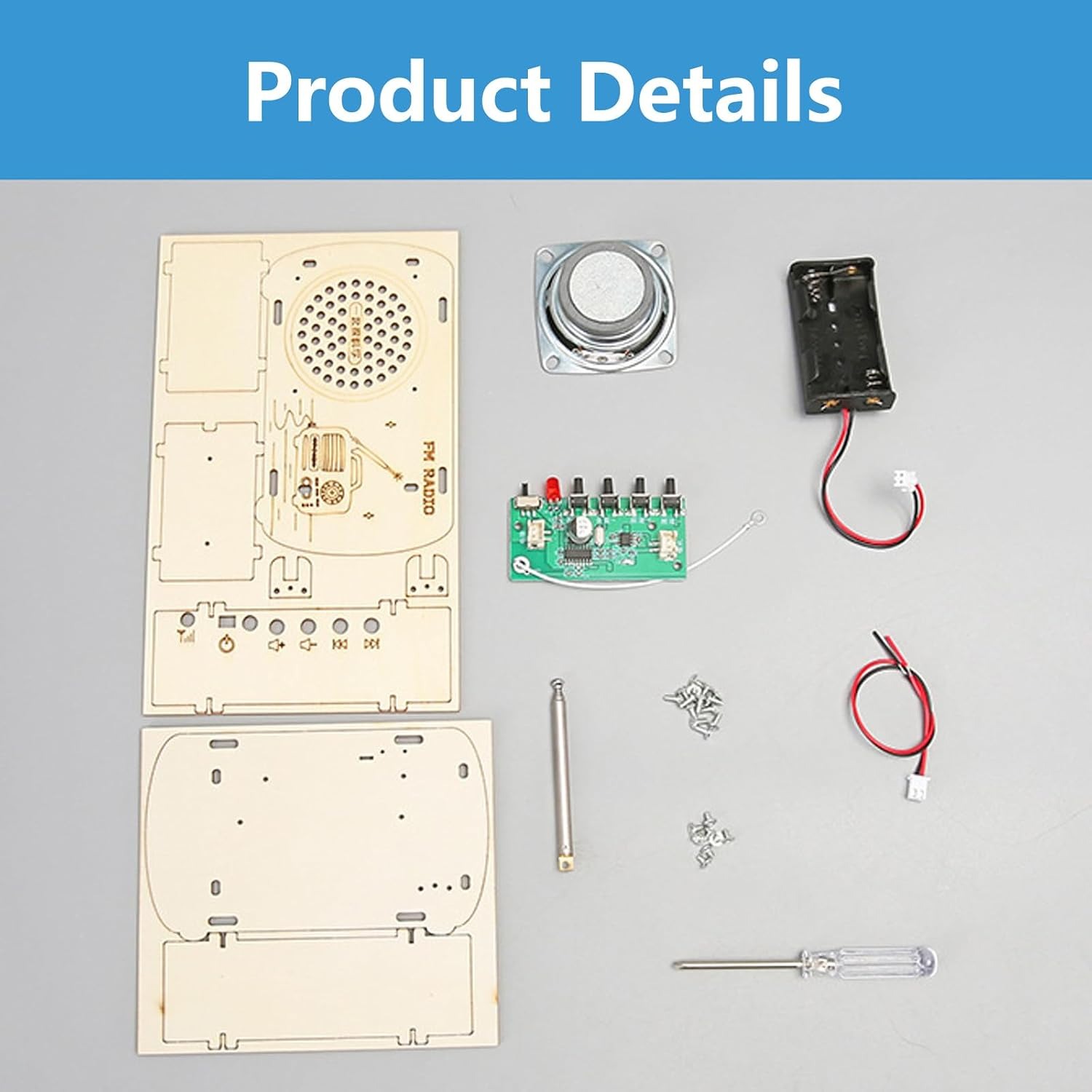FM Radio Kit for Kids, STEM Pr - Electronics Engineering Gadgets recension och pris