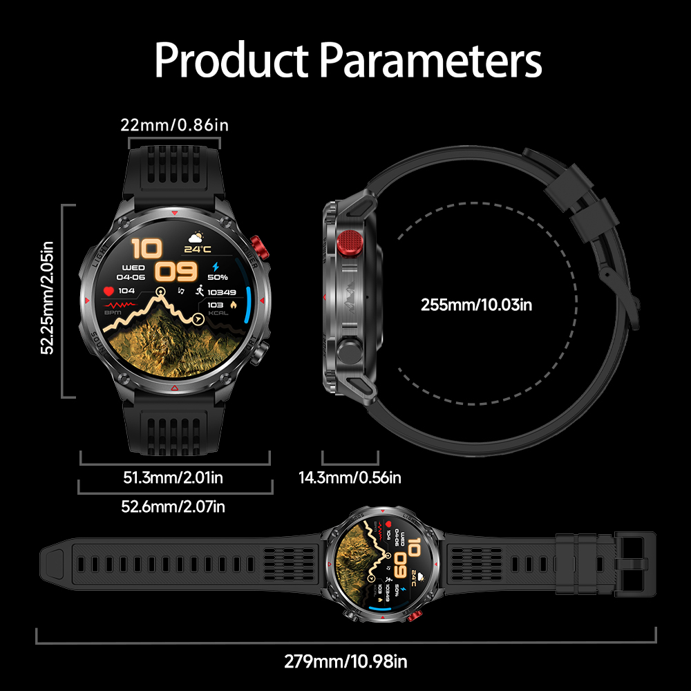 HT45 GPS Smart Watch - 1100mAh - Electronics Quiz recension och pris
