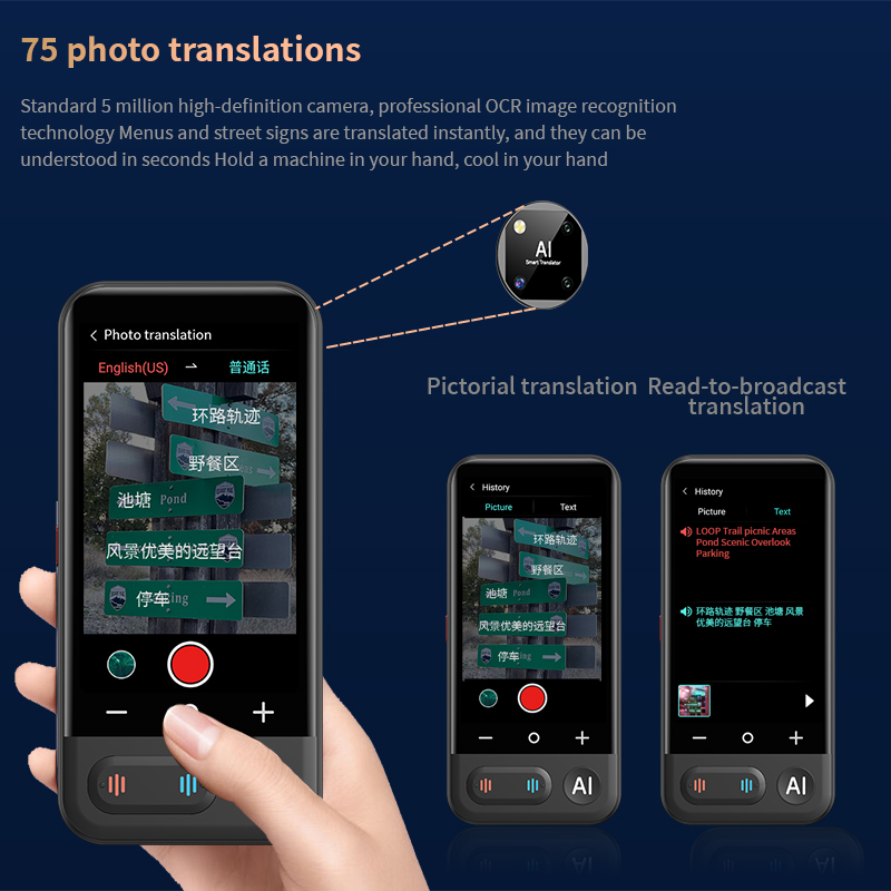 Z16 AI Intelligent Translator  - Portable Translator Device recension och pris