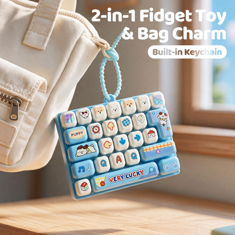 Cute Mini Keyboard Fidget Toy  - Electronics Gadgets Bag recension och pris