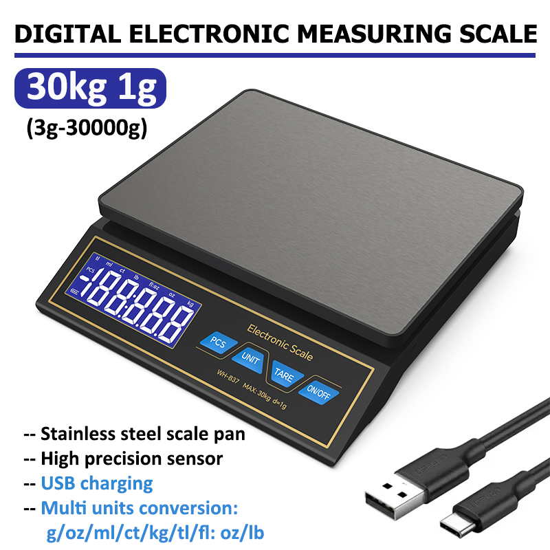 LCD Digital Kitchen Scale 30kg - Unique Electronics Gadgets recension och pris