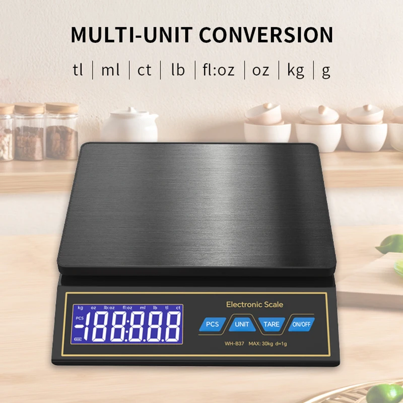 LCD Digital Kitchen Scale 30kg - Unique Electronics Gadgets recension och pris