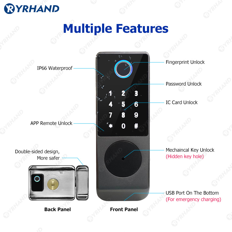 Tuya Smart lock Waterproof Wif - Unique Electronics Gadgets recension och pris