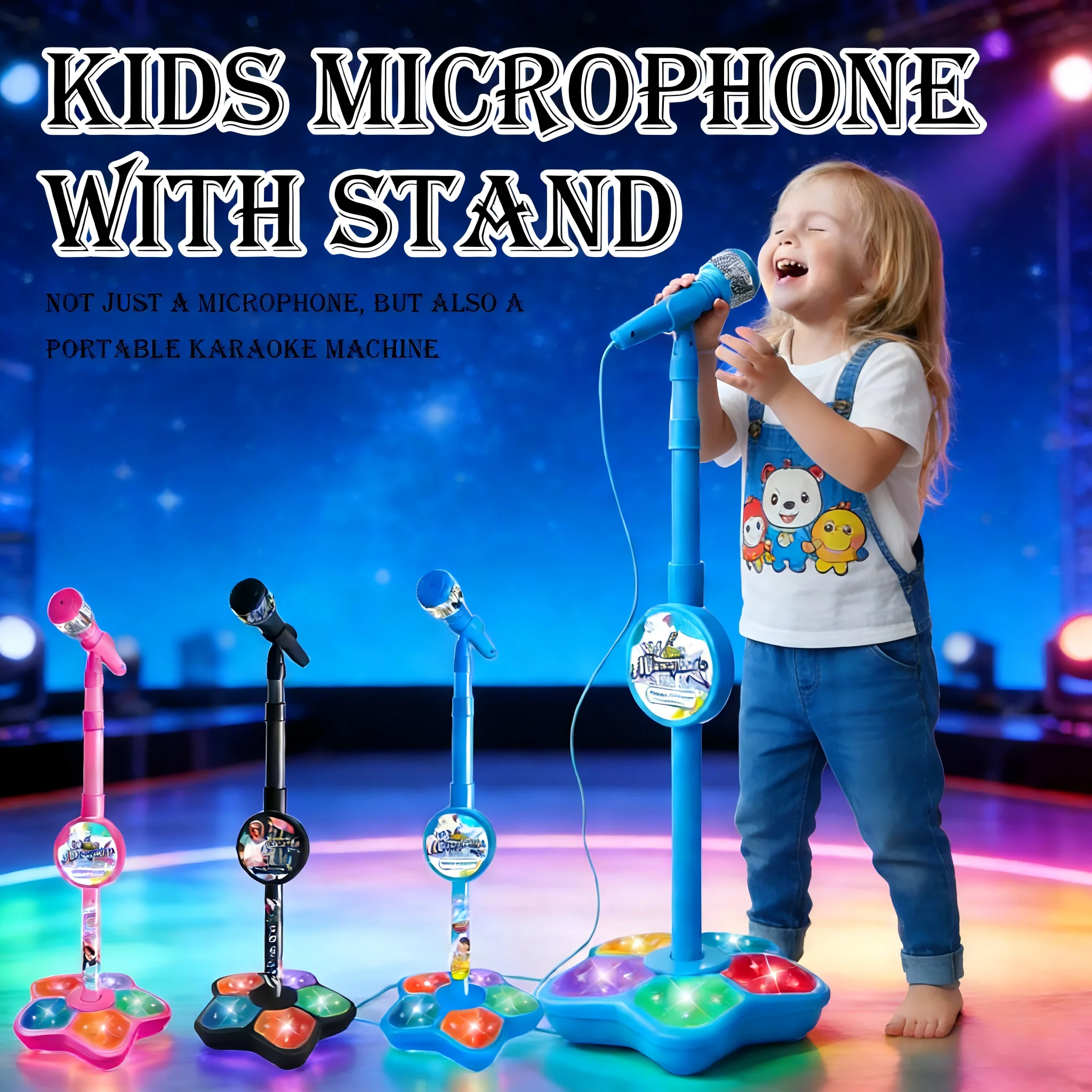 Karaoke Microphone with Stand, - Portable Translator Device recension och pris